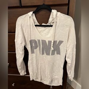 PINK white hoodie